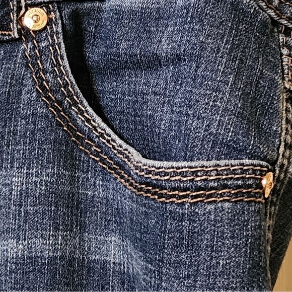 Melissa McCarthy Seven7 Women's Straight Leg Jeans - Blue - Picture 6 of 10